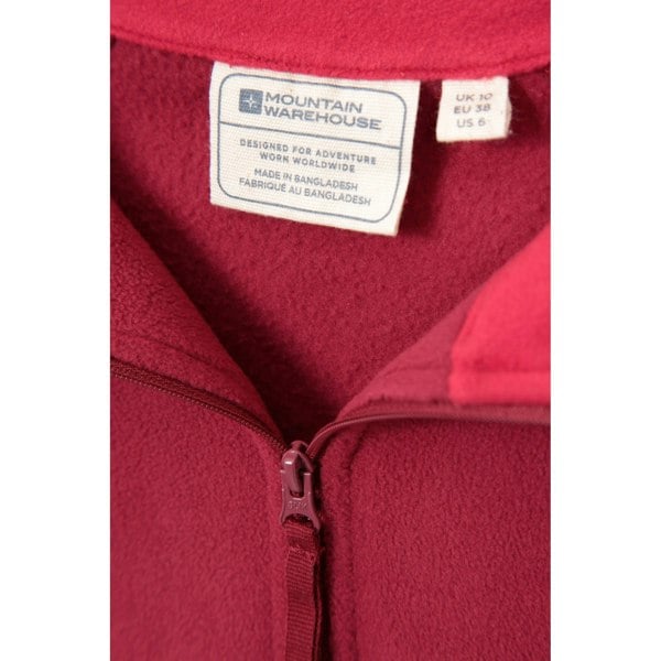 Mountain Warehouse Women's Montana Half Zip Fleece Top - Dark Red