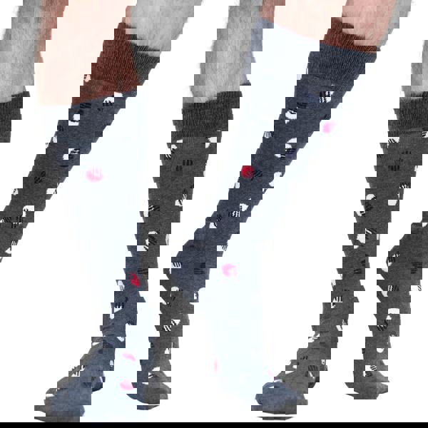 Jemsox 5-Pack Multi Pink Organic Cotton Socks – Mens Crew