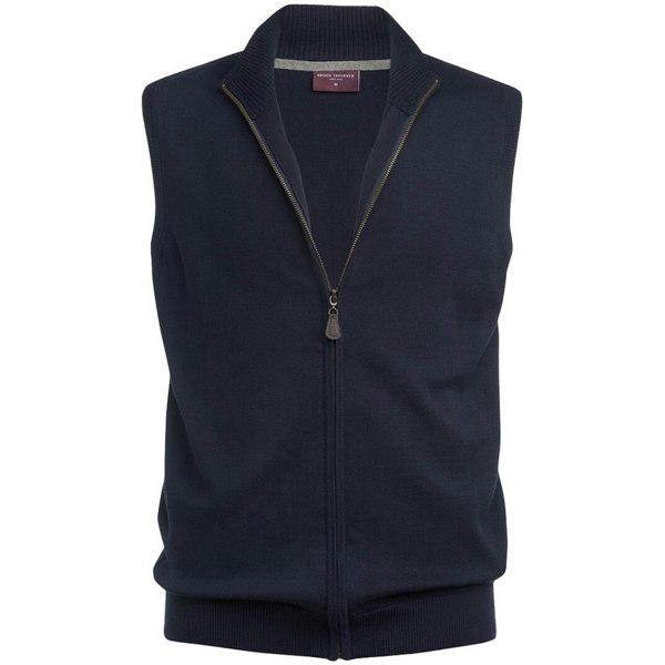 Brook Taverner Unisex Adult Lincoln Cotton Blend Knitted Gilet - Charcoal