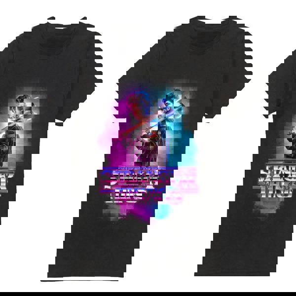 Stranger Things Mens Steve Harrington Metal T-Shirt - Black - 