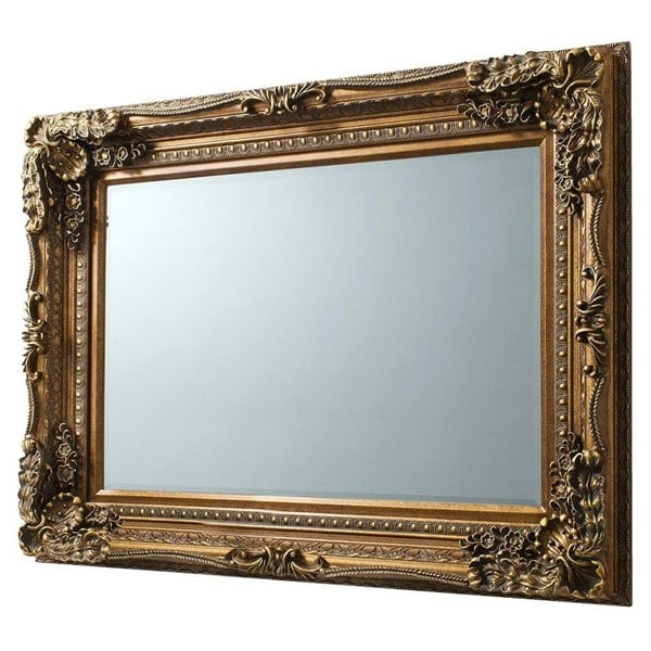 Exclusive Mirrors Cavill Ornate Wall Mirror Antique Gold – 118cm x 87cm