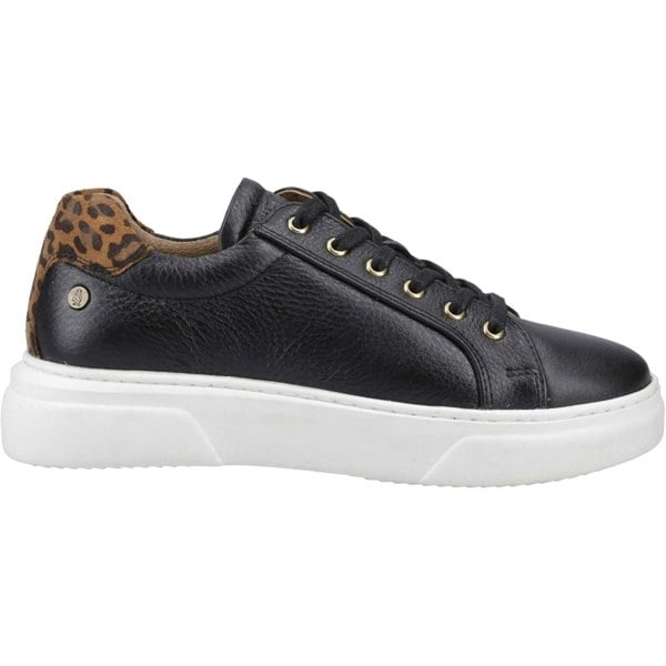 Hush Puppies Kathryn Leather Women's Black Trainers
