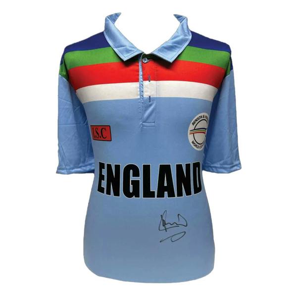 Unbranded Ian Botham signed England 1992 Cricket World Cup shirt — Unframed