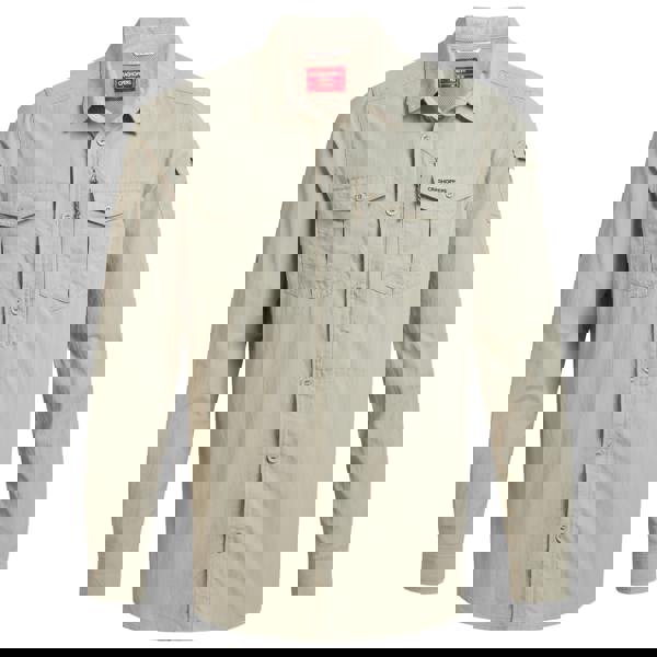 Craghoppers Mens Adventure III Nosilife Long-Sleeved Shirt - Parchment