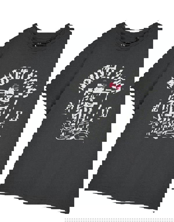 Monster High Womens Grey Alumni Cropped Short Sleeved T-Shirt