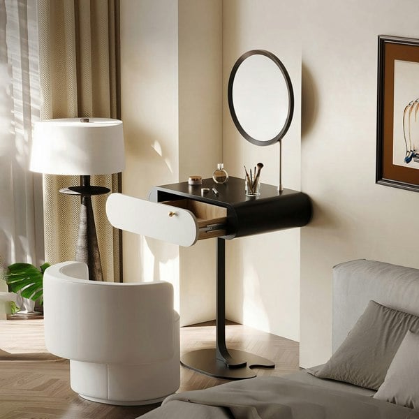 Suzuki Small Dressing Table With Mirror, Slimline Dressing Table-Weilai Concept-Weilai Concept