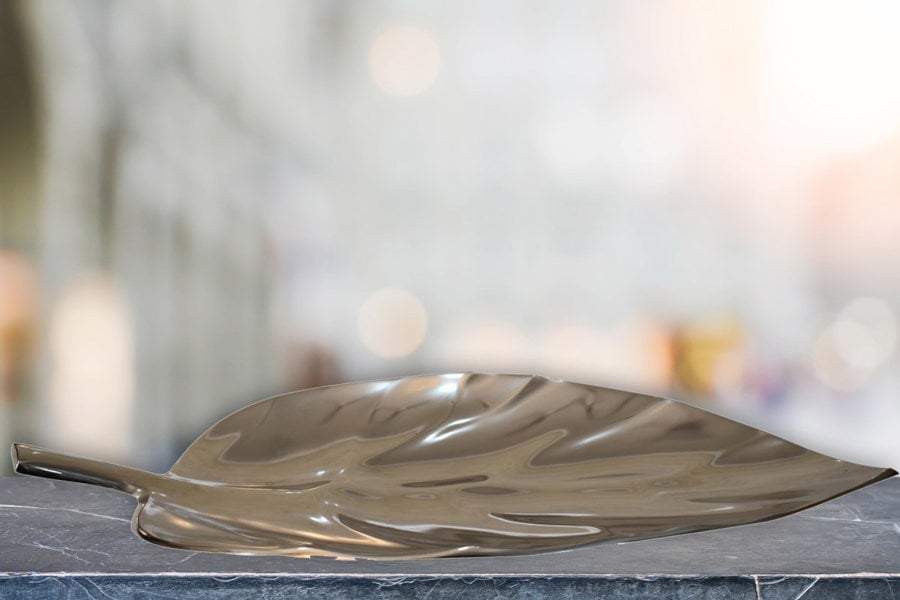 Artisan Furniture Nickle Leaf Tray