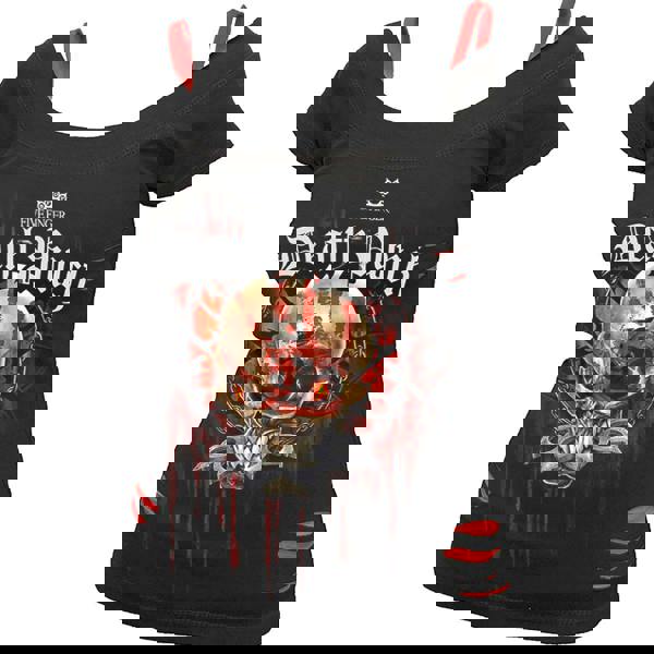 5FDP - ASSASSIN - Licensed Band 2in1 Red Ripped Top Black - Spiral USA