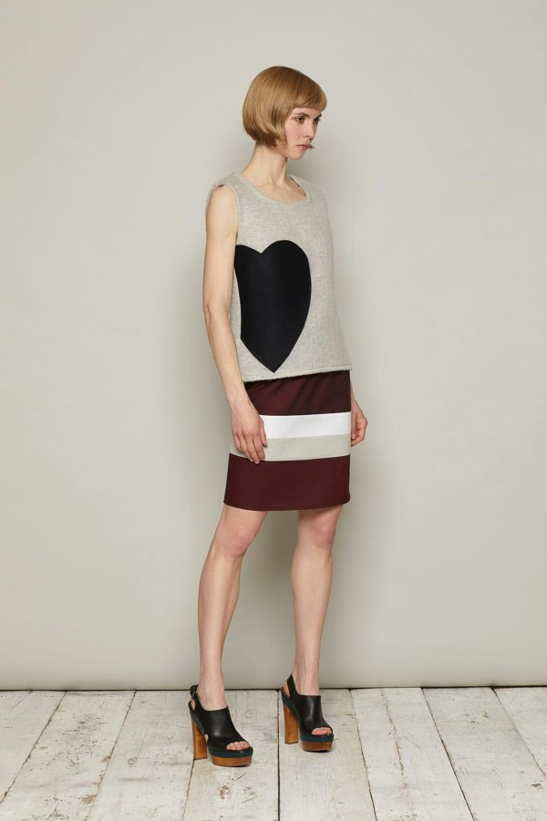 Bo Carter Togo Skirt - Burgundy