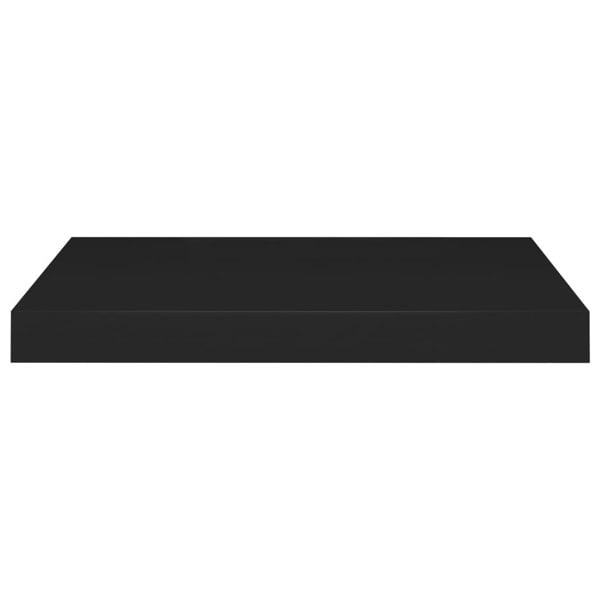 Berkfield Floating Wall Shelf Black 50x23x3.8 cm MDF