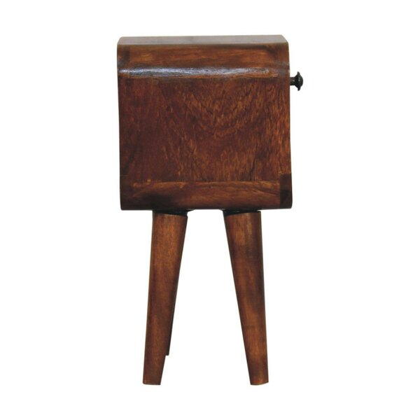 Wyld Haus Cagliari Small Chestnut Curve Lower Bedside Table
