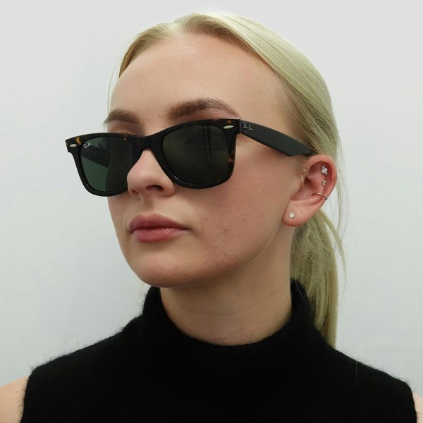 Ray-Ban Sunglasses New Wayfarer 2132 945/57 Honey Crystal Brown Polarized 55mm