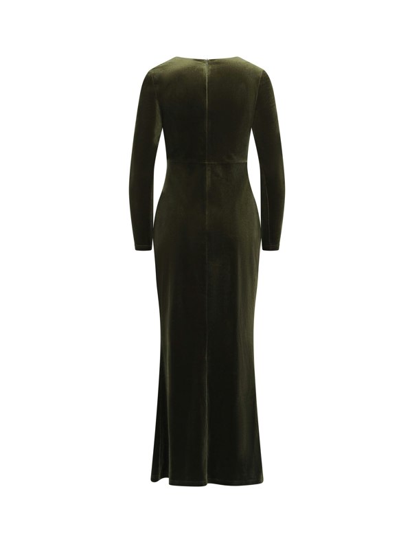 BALOU Velvet Maxi Dress - Emerald Green