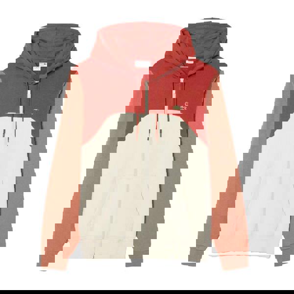 Lacoste Mens Colour Block Full Zip Hoodie - Multicoloured - 