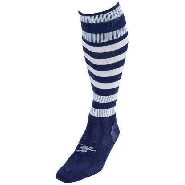 Precision Unisex Adult Pro Hooped Football Socks - Navy/White