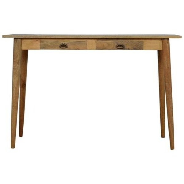Wyld Haus Alberobello 2 Drawer Scandi Natural Mango Wood Writing Desk
