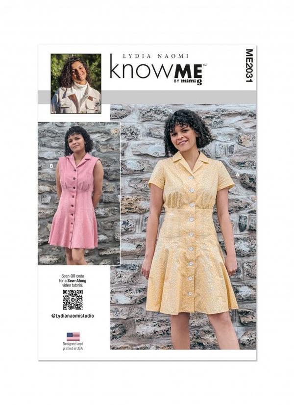 Know Me Sewing Pattern 2031, Dresses for Women, Y5 (18-20-22-24-26) - Intermediate