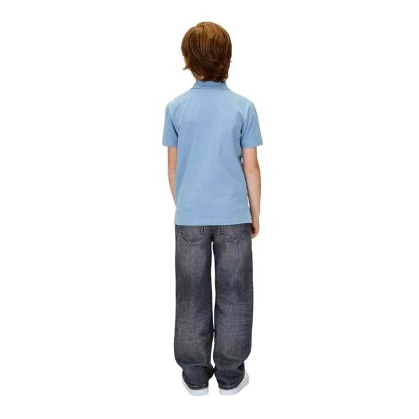 Calvin Klein Childrens/Kids Essential Polo Shirt - Faded Denim - 