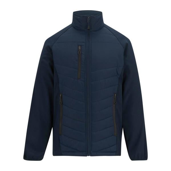 Regatta Mens Full Zip Padded Jacket - Navy/Ash