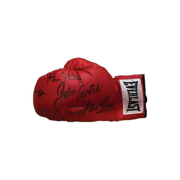 Unbranded Minter, Conteh, Magri, Green signed boxing glove — Unframed