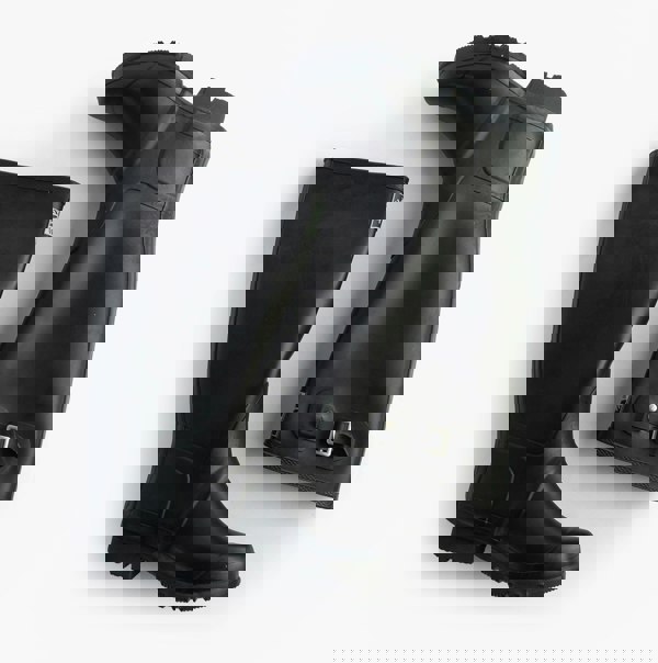 Woodland COUNTRY Wide Calf Unisex Buckle Wellington Boots Navy Blue