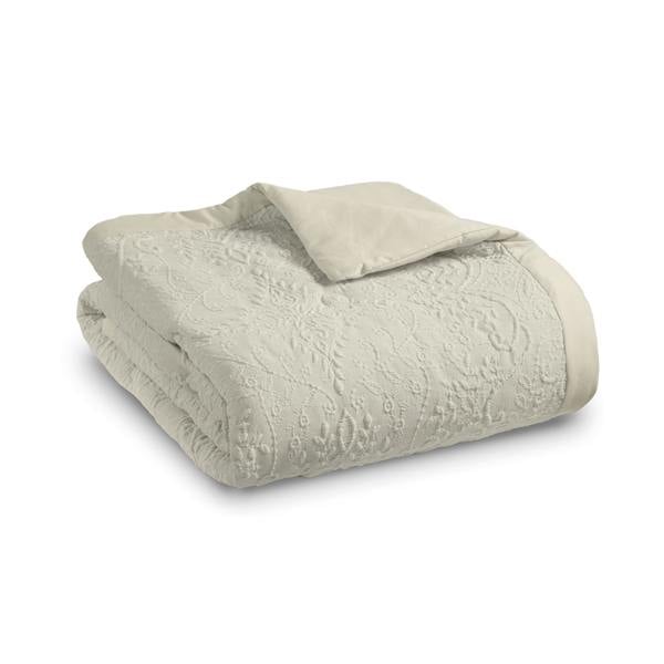 Catherine Lansfield Amelia Jacquard Bedspread Cream