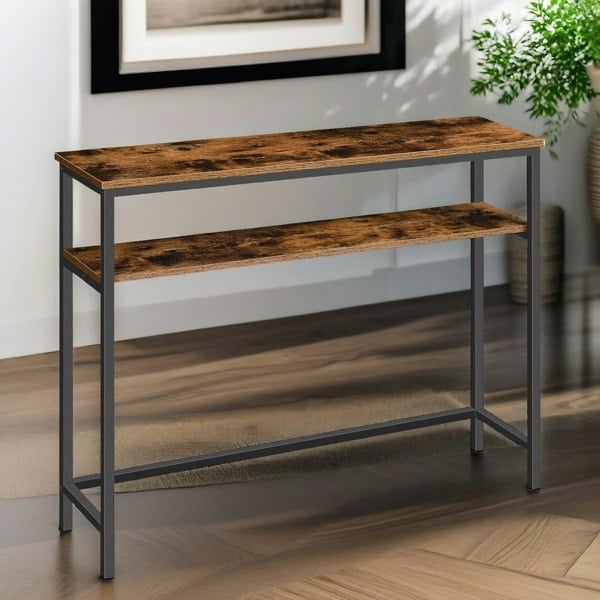 Rafaelo Mobilia Console Table With 2 Shelves