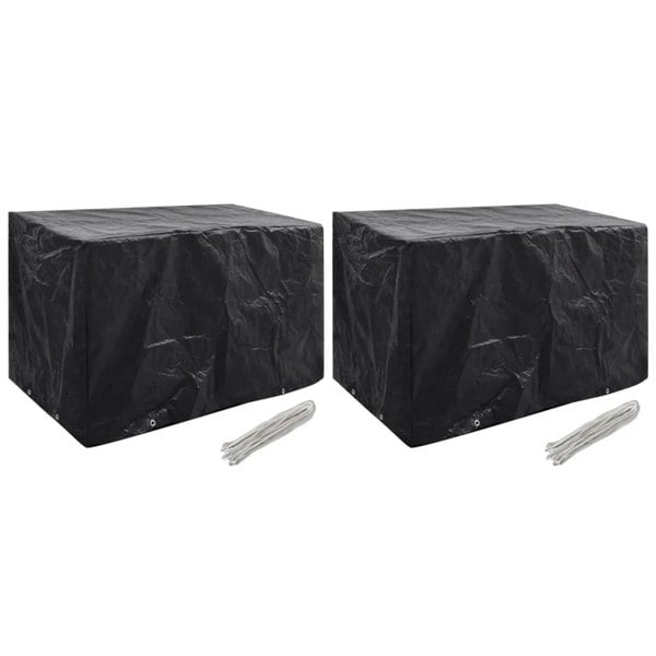 Berkfield Garden Furniture Covers 2 pcs 8 Eyelets 140x70x90 cm