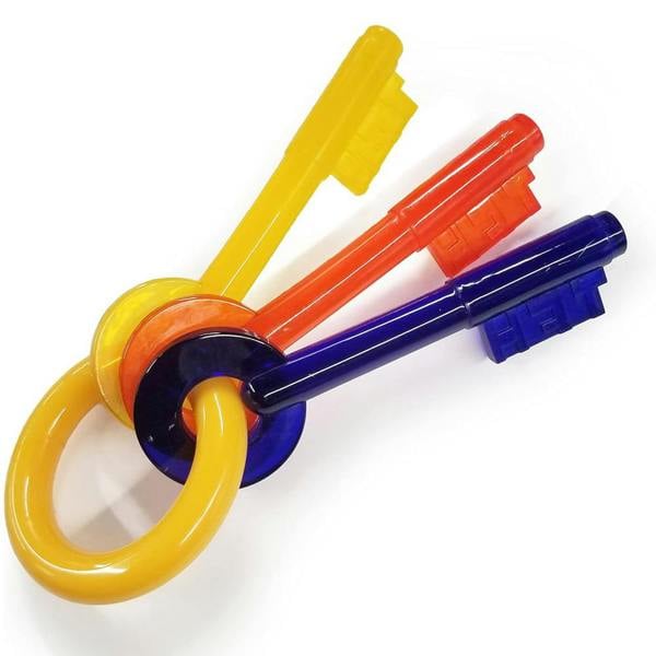 Nylabone Gentle Puppy Teething Chew Toy Keys, Bacon Flavour, Small