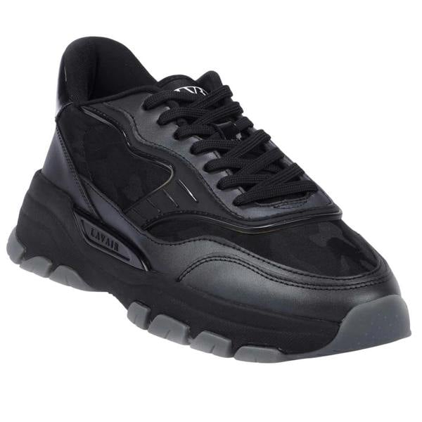 Lavair Mens Pacific 2.0 Leather Trainers - Black