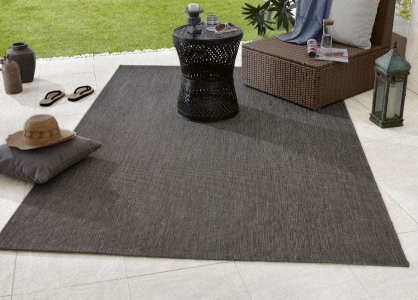 The Rugs Weatherproof Plain Indoor - Outdoor Rug