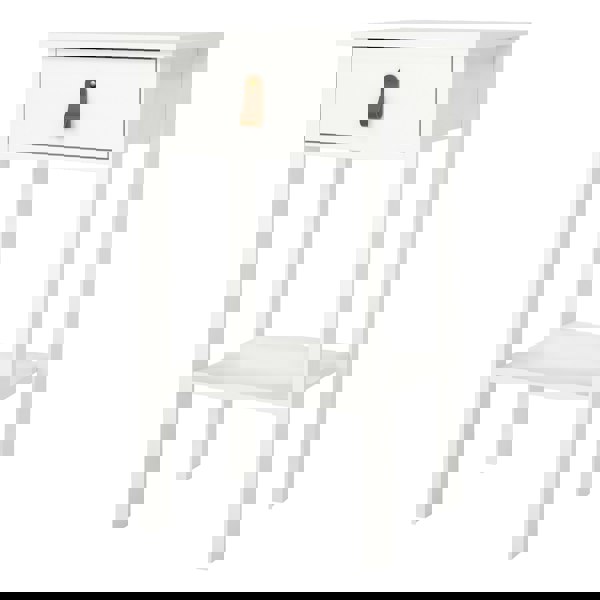 Furniture To Go Barcelona Bedside Table with 1 Drawer in White