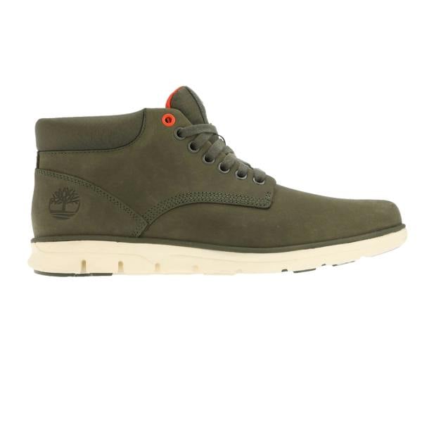 Timberland Mens Bradstreet Leather Mid Cut Trainers - Green