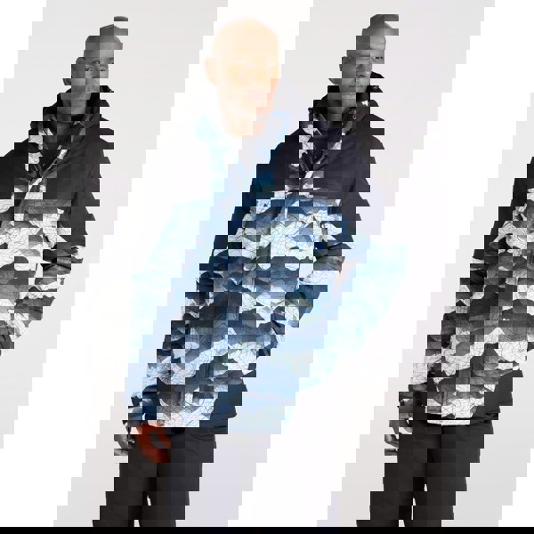 Mountain Warehouse Mens Shadow II Printed Ski Jacket - Light Grey