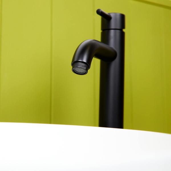 Flode Kumla | High Rise Mono Basin Mixer Tap | Matt Black