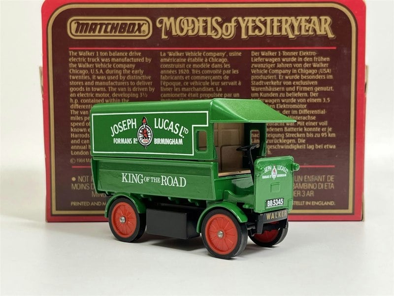 MCSlots Walker Electric Van 1919 Joseph Lucas Limited Models of Yesteryear Matchbox Y29D S5