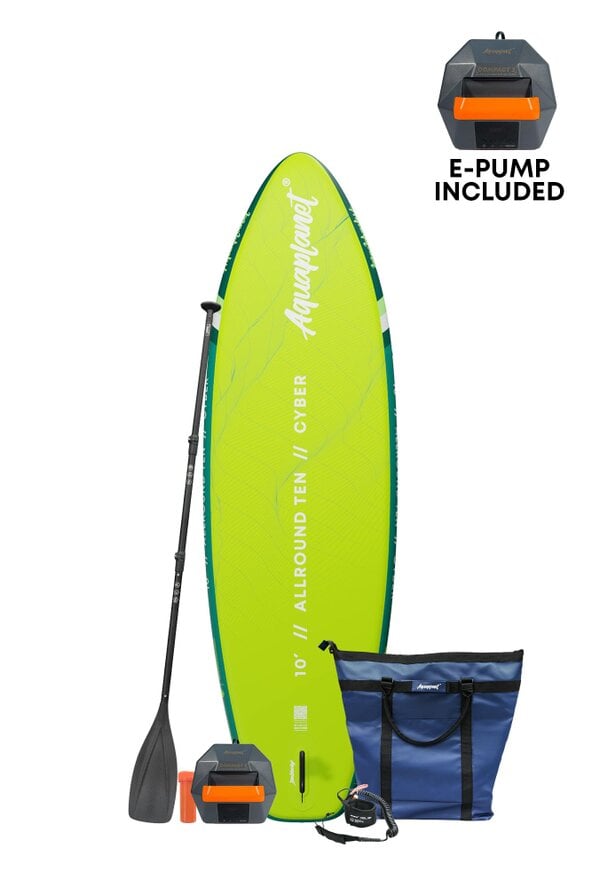 Aquaplanet ALLROUND TEN 10' Inflatable Paddle Board Package - Cyber
