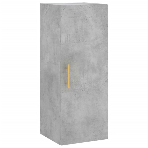 Berkfield Highboard Concrete Grey 34.5x34x180 cm Engineered Wood