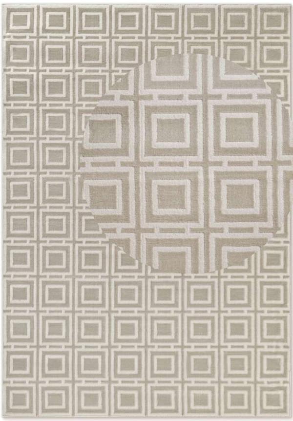 Hanse Home Shortpile Howlite Cream Rug – Modern Geometric