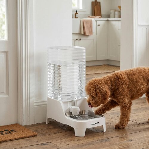 PawHut Automatic Pet Water Dispenser, 8L Gravity Dog Water Dispenser