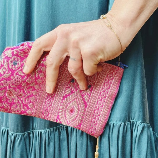 Raha: The Chic Pouch Made From Repurposed Silk Saris