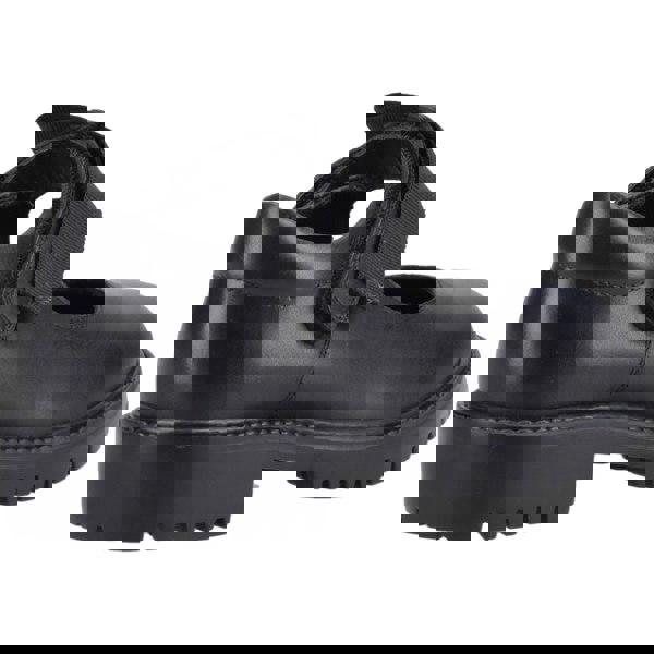 Hush Puppies Astrid Bow Leather Girls's Black Shoes