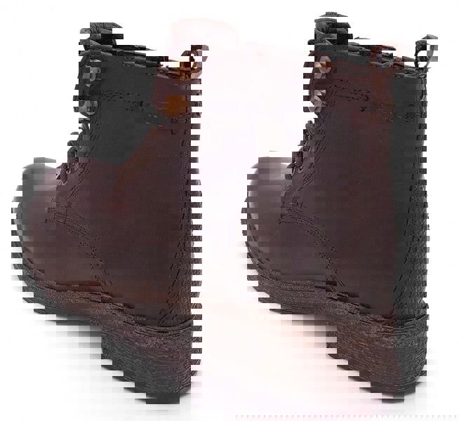 Wrangler Custom Leather Lace Zip Up Mens Combat Boots