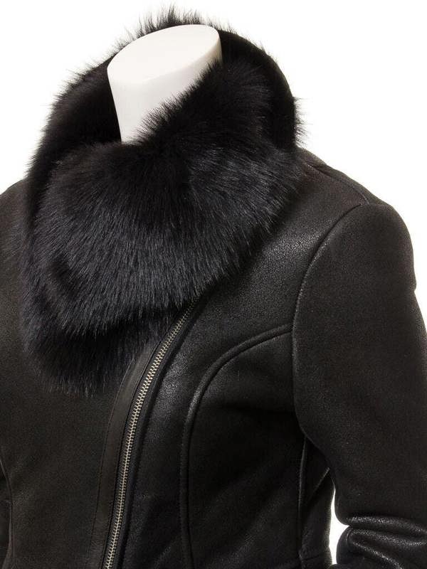 Infinity Leather Womens Toscana Sheepskin Biker Jacket-Apopa