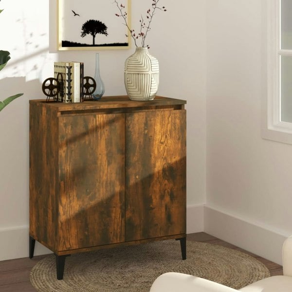 Berkfield Sideboard Smoked Oak 60x35x70 cm Engineered Wood