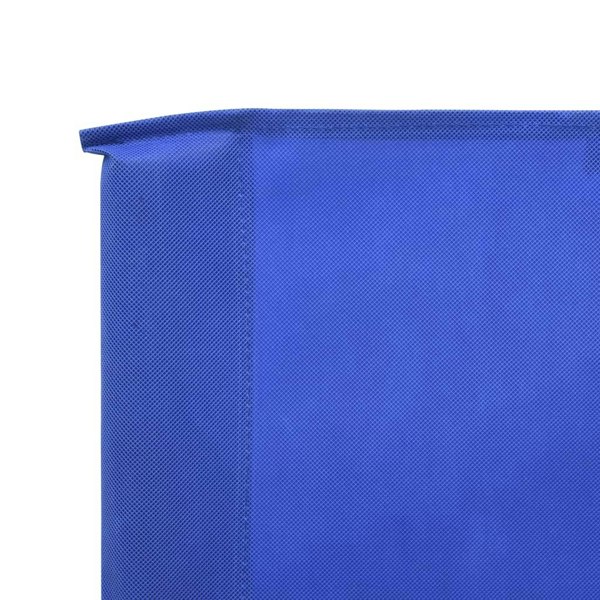 Berkfield 6-panel Wind Screen Fabric 800x120 cm Azure Blue