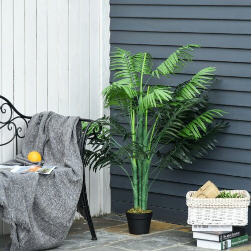 Wyld Haus Dimi Keha Pair Of Artificial Palm Style Trees In Pots 125cm