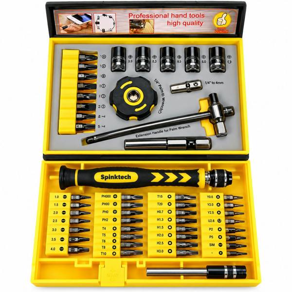 ATEK 47 Piece Precision Screwdriver Set Electronics Phone Laptop Repair Tool Kit
