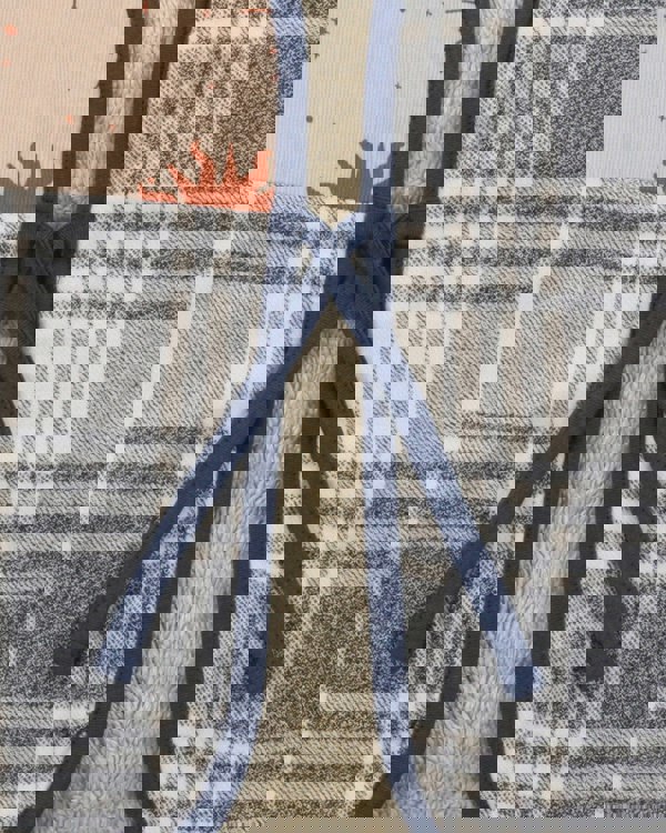 Multicolour Check And Celestial Print Patchwork Gilet - image 4
