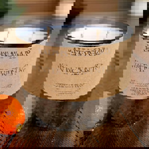 winter clementine scented candle